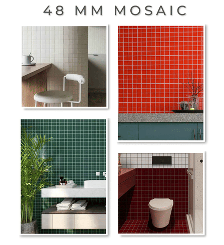 โมเสค TIMELESS TILES รุ่น CLASSIC SQUARE 48 ขนาด 30X30 ซม. สีน้ำเงิน ผิวเงา GLOSS MIDNIGHT BLUE โมเสคเซรามิกทรงสี่เหลี่ยมจัตุรัส_4